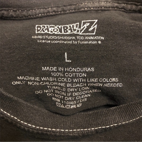 Dragon Ball Z Black Anime Graphic T-Shirt L - Picture 3 of 5